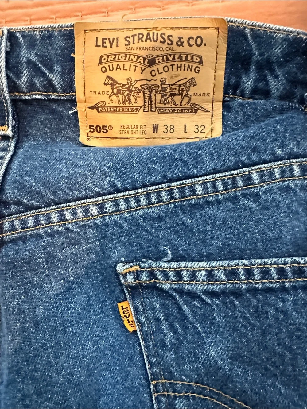 Levi's Men's Dark Blue Straight-Leg Jeans